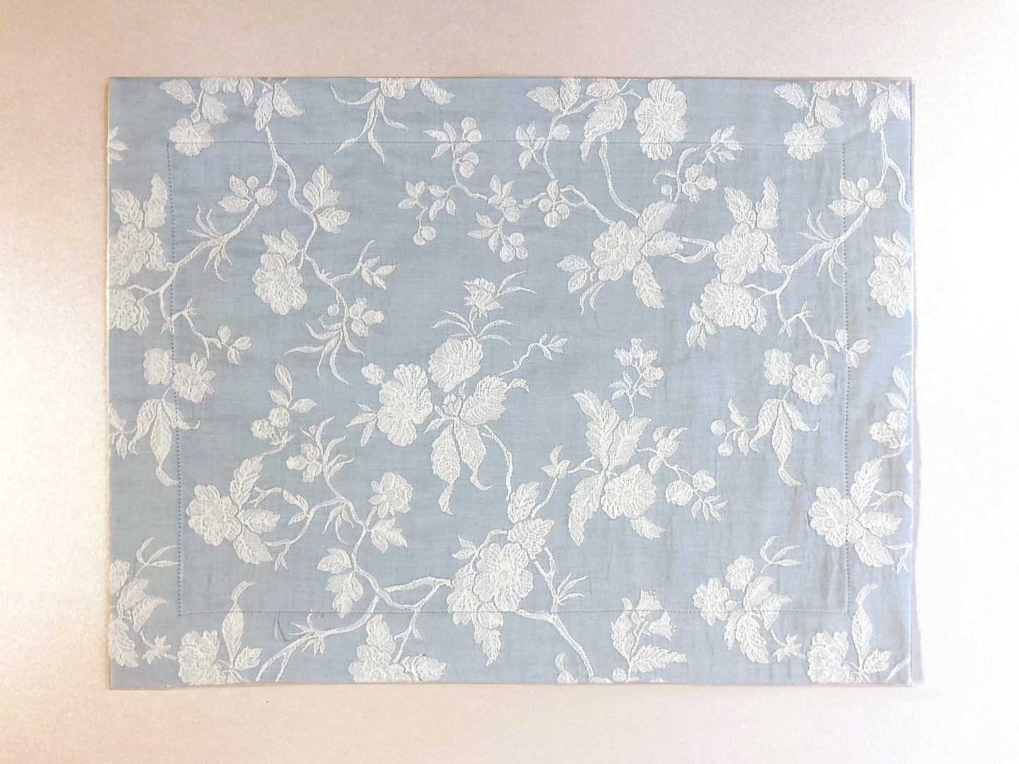 Tovaglietta fiorata azzurra
