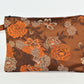 Pochette Japanese flower brown/orange