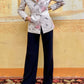 Giacca Classica fiore  Grey/Pink