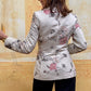 Giacca Classica fiore  Grey/Pink