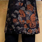 Cappotto Kimono Japanese Flower black/orange