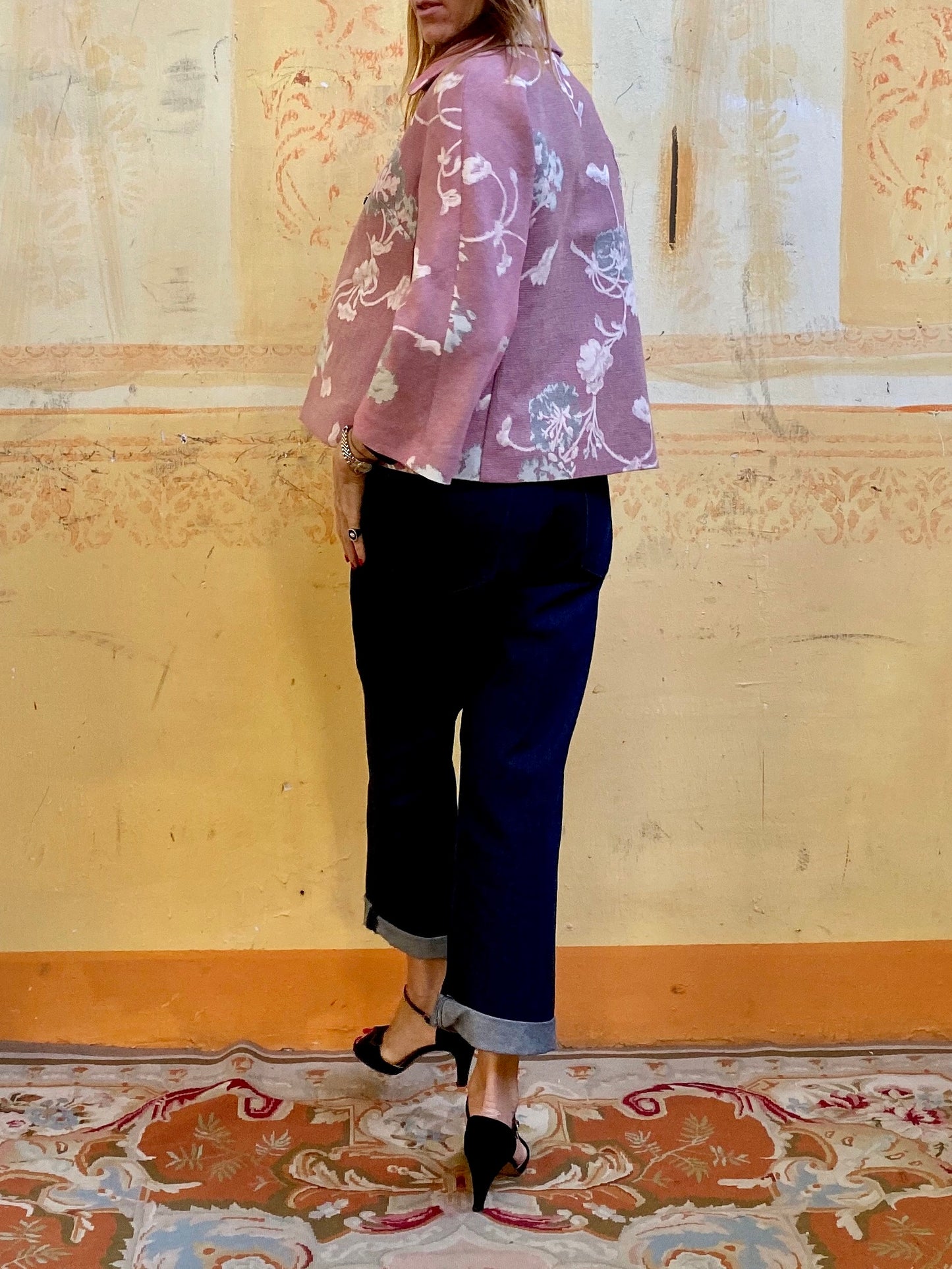 Giacca Kimono Japanese Tsubaki Pink