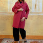 Cappotto matelassè rosso geranio