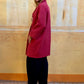 Cappotto matelassè rosso geranio