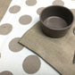 Runner pois (grandi) beige