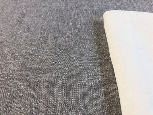 Tovaglietta in lino grigio antracite