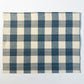 Tovaglietta in lino carrés blu