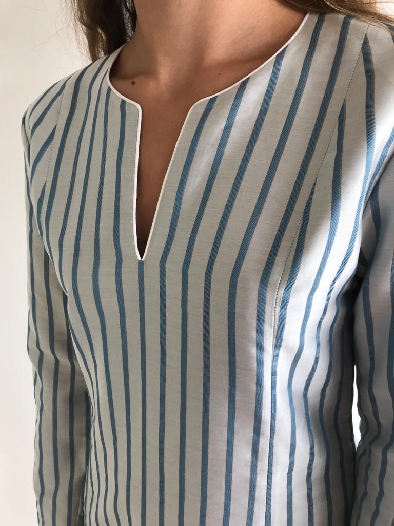 Camicia da notte fantasia rigata